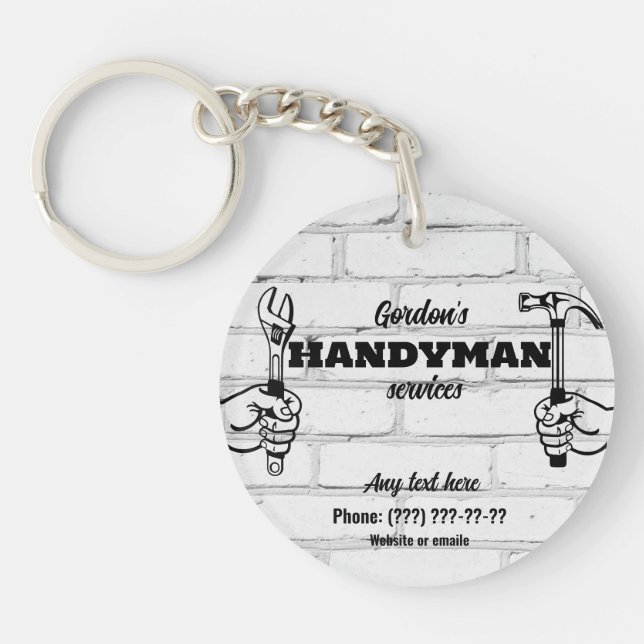Handyman Services  Key Ring (Front)