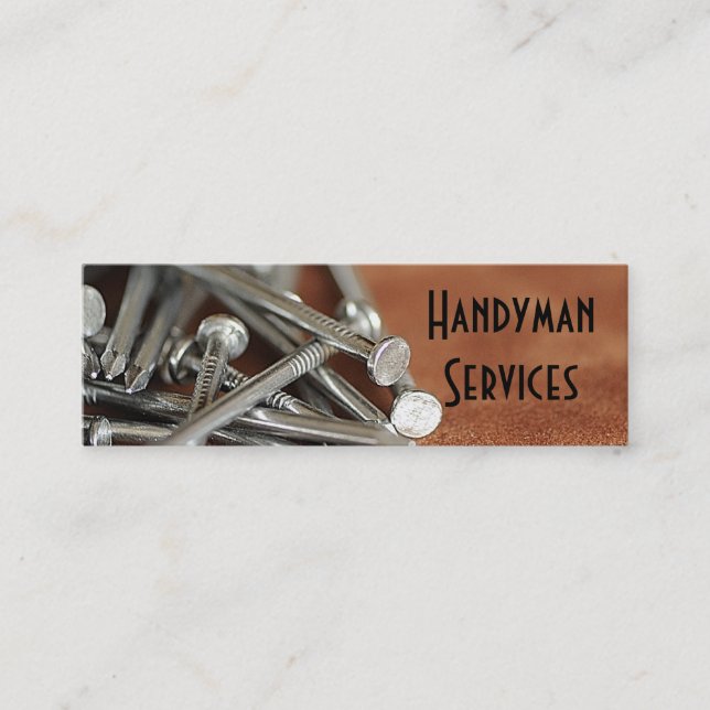 Handyman services mini business card (Front)