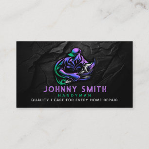 Handyman Slogans Business Cards