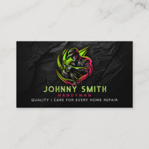 Handyman Slogans Business Cards
