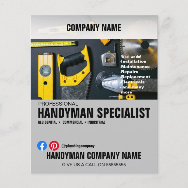 HANDYMAN SPECIALIST  flyer (Front)
