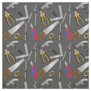 Handyman Tool Pattern Fabric