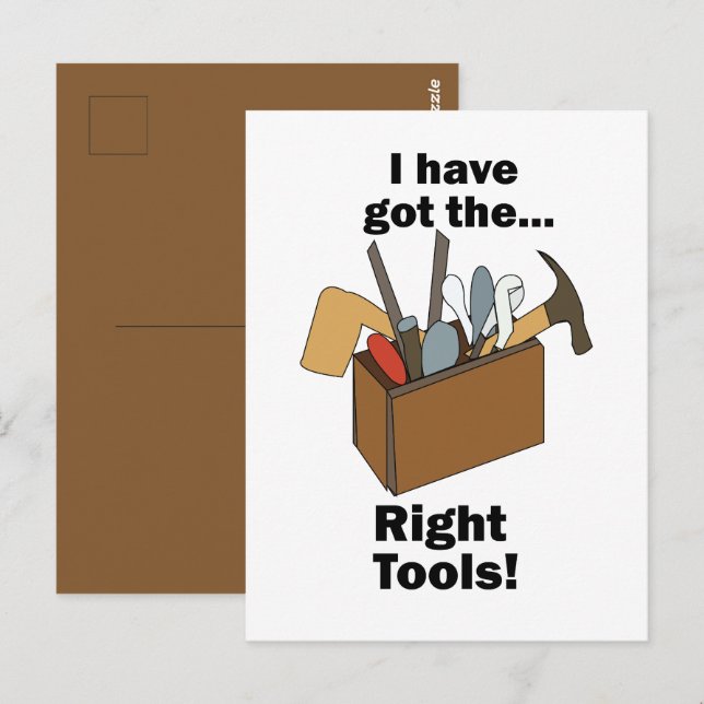 Handyman Toolbox I Have Got Right Tools  Postcard (Front/Back)