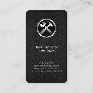 Handyman Tools Grunge Home Repairs Business Card