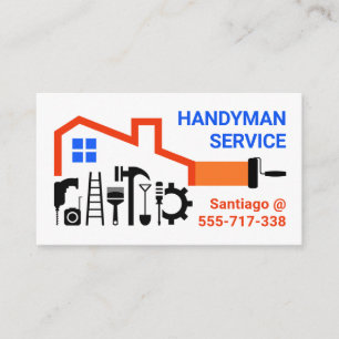 Handyman Tools Home Frame Building Business Card