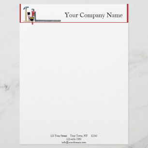 Handyman Tools Letterhead Template