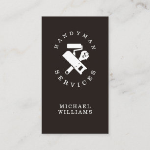 Handyman tools logo business card