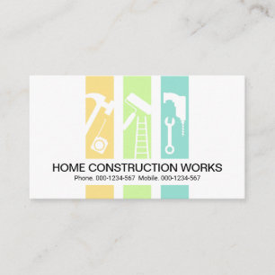 Handyman Tools Panel Contractor Business Card