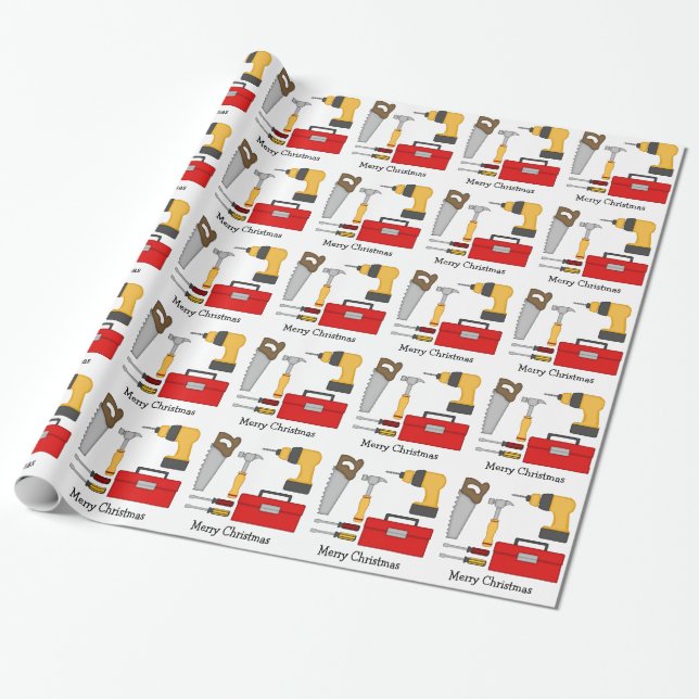 Handyman Tools Wrapping Paper (Unrolled)