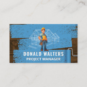 Handyman with Tools Home Repair Business Card