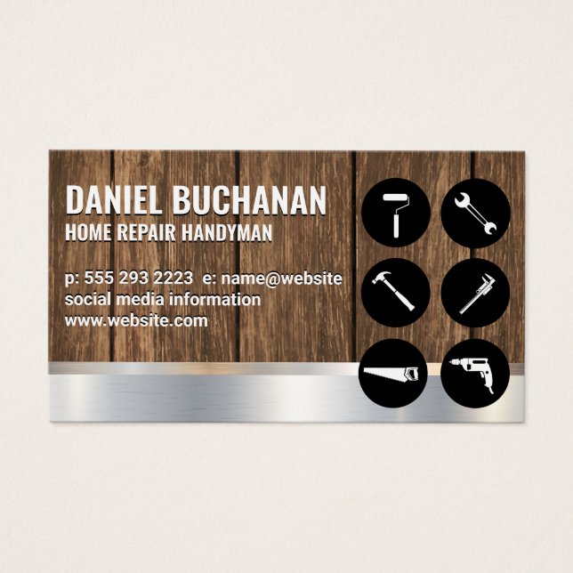 Handyman | Wood Metallic | Carpentry Hardware Tool (Front)