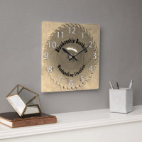 Handyman Woodworking Red Saw Blade Custom Name Squ