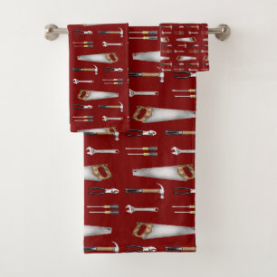Handyman Work Tools Bath Towel Set