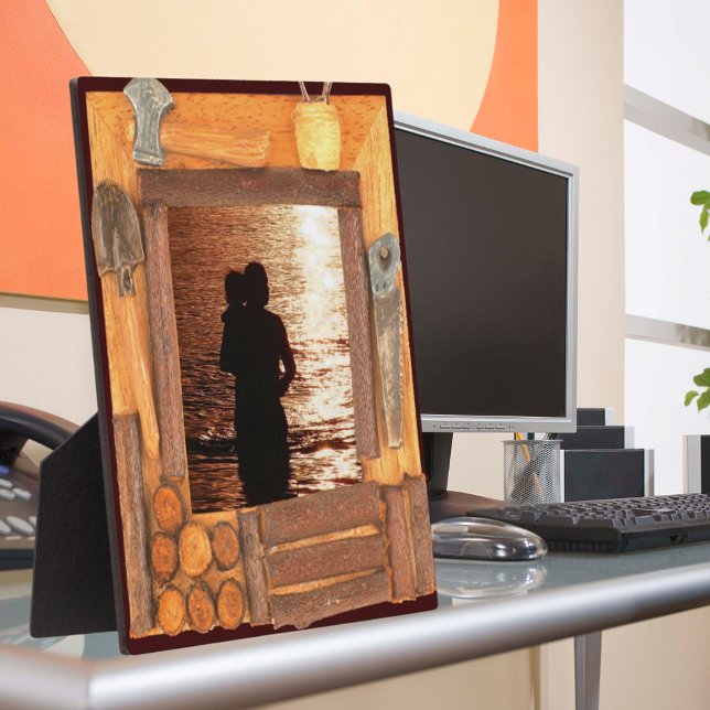 Handyman's Wooden Frame Image Add Photo Plaque (Handyman's Wooden Frame Image Add Photo Plaque)