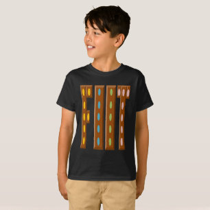 Hanes black design FOOT CHOCOLAT T T-shirt BONBONS