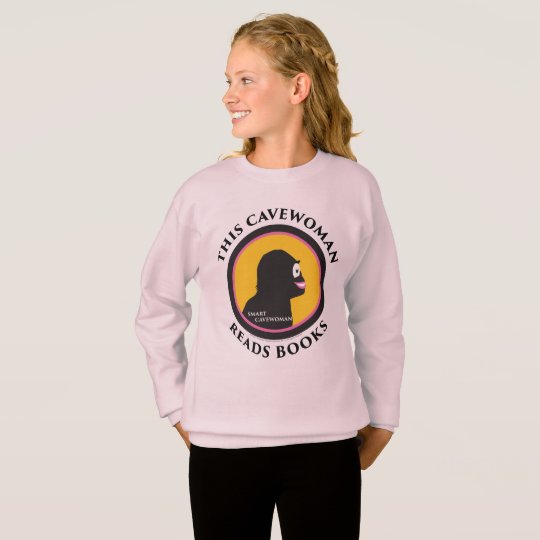 Hanes Comfort Sweatshirt: Read Smart Cavewoman Sweatshirt