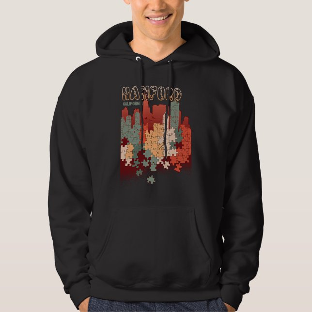 Hanford In California Travel Souvenir Hoodie (Front)