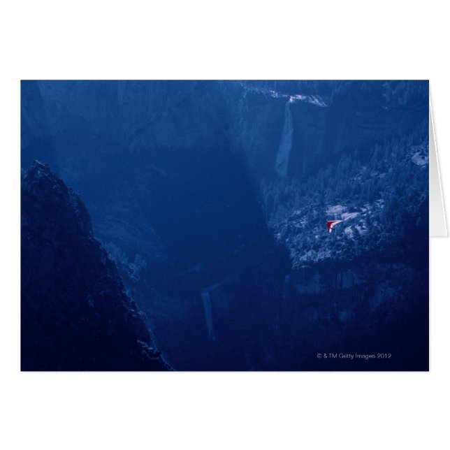 Hang Glider above Mountains (Front Horizontal)