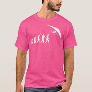 Hang Glider Evolution American Flag Hang Gliding T-Shirt