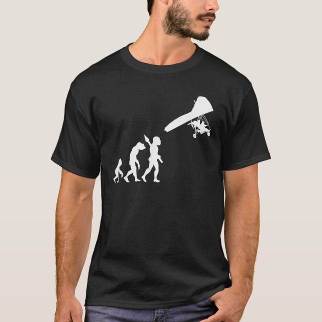 Hang Glider Pilot Sky Gliding Airsport Soaring Evo T-Shirt (Front)