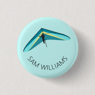 Hang Gliding 3 Cm Round Badge