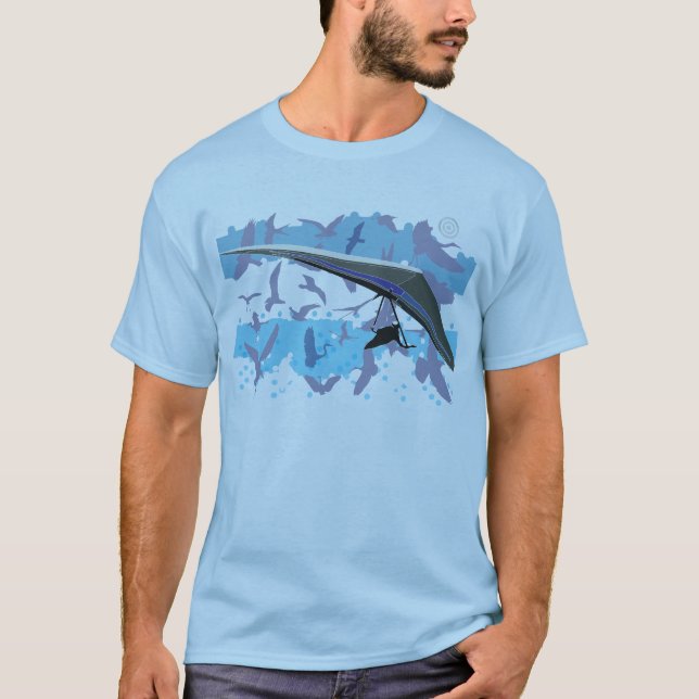 HANG GLIDING Birds T-Shirt (Front)