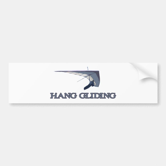 Hang Gliding Bumper Sticker (Front)