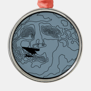 hang gliding by moonlight metal tree decoration