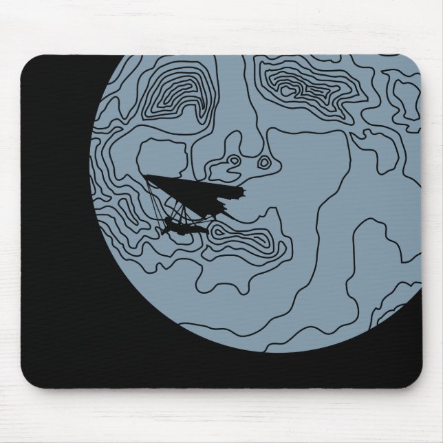 hang gliding by moonlight mouse mat (Front)