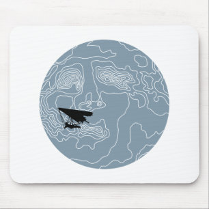 hang gliding by moonlight mouse mat