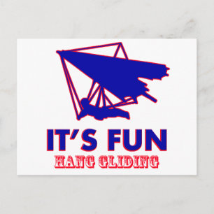 hang gliding Design Postcard