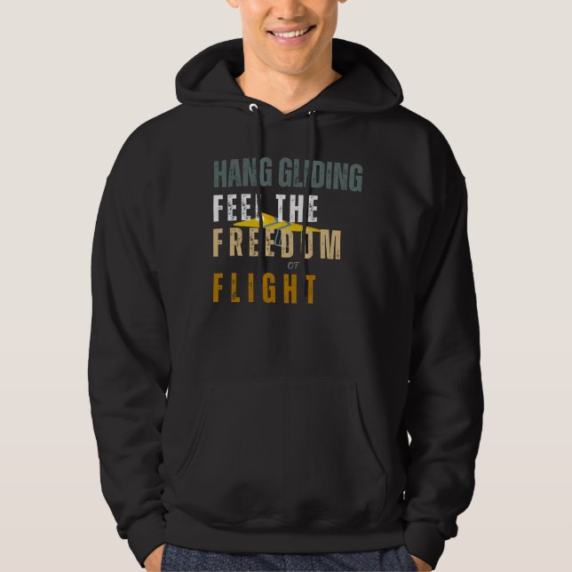 Hang Gliding, Feel The Freedom of Flight Summer  Hoodie (Front)