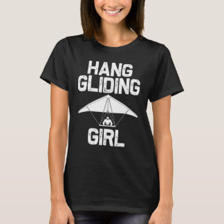 Hang Gliding Girls Kids Hang Glider Pilot Flyers T-Shirt