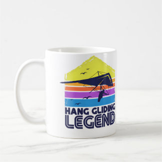 Hang Gliding Legend Tropical Style Retro Sunset Coffee Mug