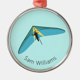 Hang Gliding Metal Tree Decoration