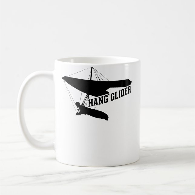 Hang Gliding Silhouette Coffee Mug (Left)