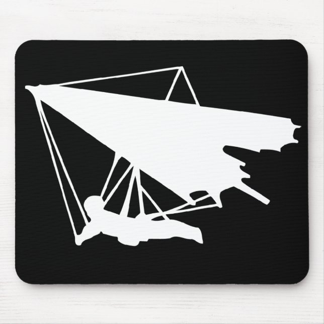 hang gliding silhouette mouse mat (Front)