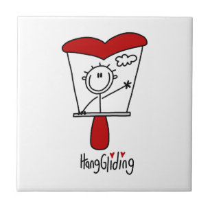 Hang Gliding Stick Figure Tile