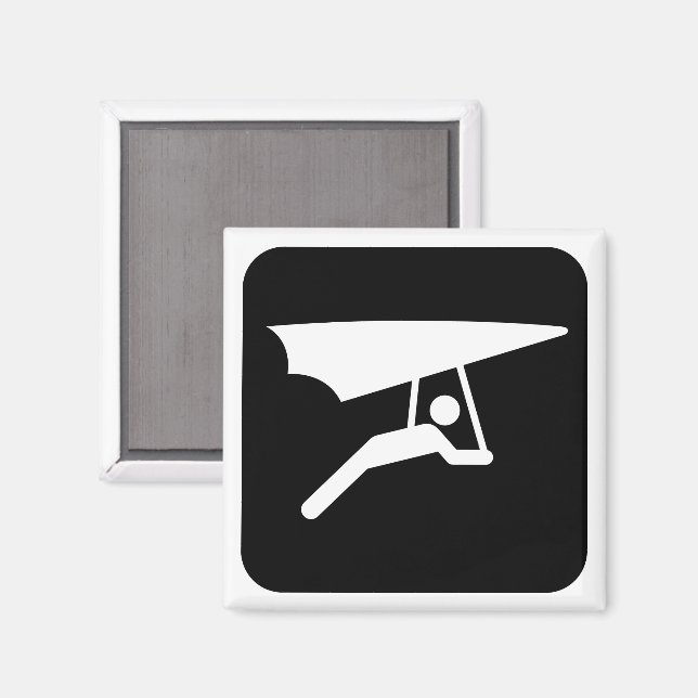 Hang Gliding Symbol Magnet (Front/Back)