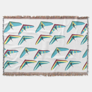 Hang Gliding Throw Blanket
