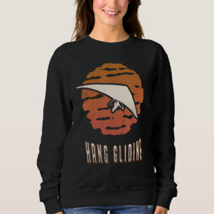 Hang Gliding Vintage Retro Classic Sunset Sport Sweatshirt