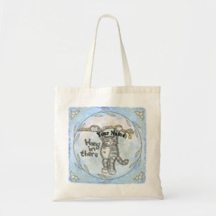 Hang In There Cat Tote Bag