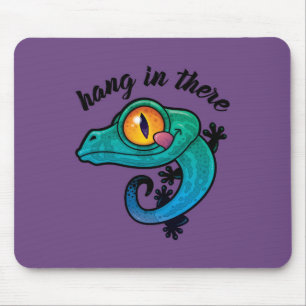 Hang In There Colourful Gecko Mouse Mat