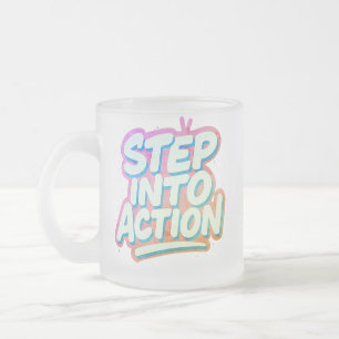 Hang in There   Frosted Glass Coffee Mug