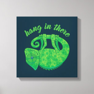Hang In There Magical Chameleon Canvas Print