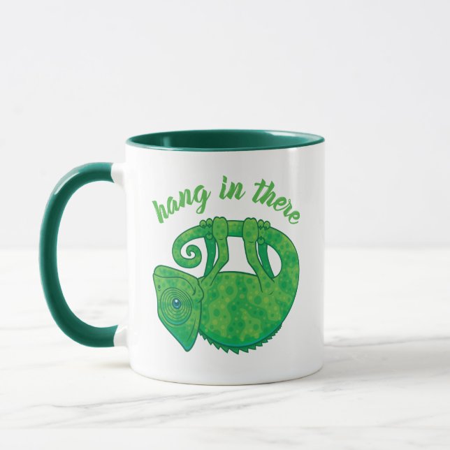 Hang In There Magical Chameleon Mug (Left)