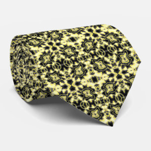 Hang In There Neon Glow Sign Black And Yellow Art Tie