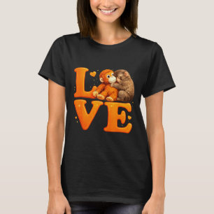 Hang in There Punch Monkey Cute Baby Macaque Plush T-Shirt