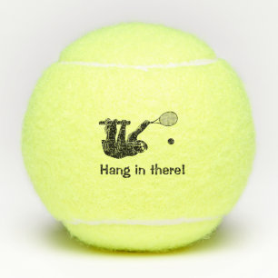 Hang In There! Sloth Tennis Player Tennis Balls