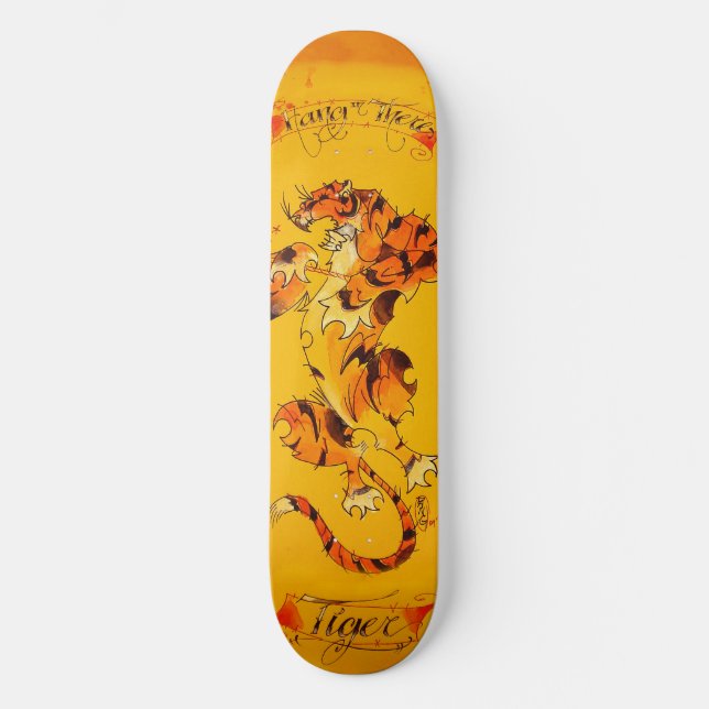 hang in there TIGER board Skateboard (Front)